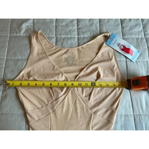 Assets Spanx Red Hot Label Stretch Slimming Cheetah Full Slip Nude XL NEW - Picture 4 of 9